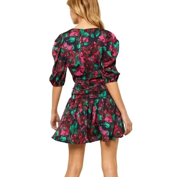 MISA PRINTED MINI DRESS - Picture 2 of 5